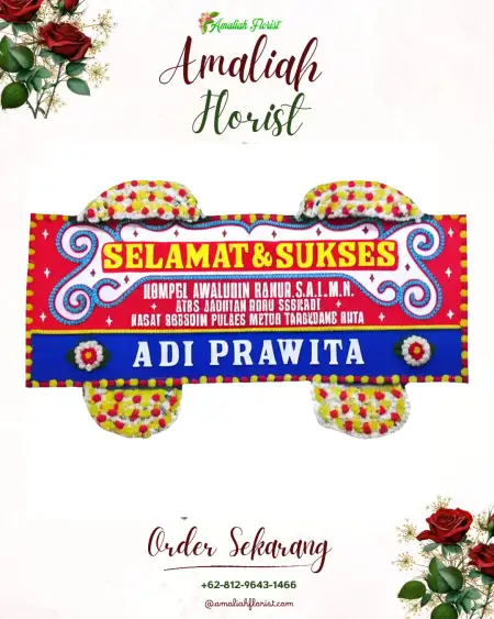 Papan Bunga Ucapan Selamat Polagan
